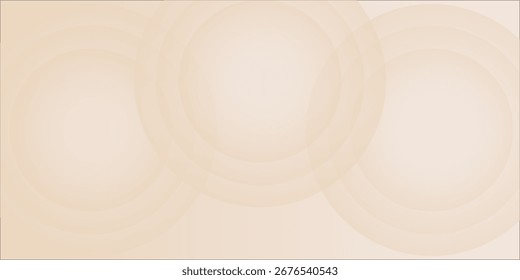 Abstract Gradient Background with Overlapping Circles in Soft Beige Tones eps10