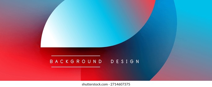 Fondo de gradiente Abstractas. Los círculos superpuestos crean un efecto visual dinámico. El texto lee el diseño de fondo. Estética sencilla y moderna.