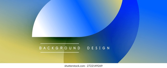 Fondo de gradiente Abstractas. Los círculos superpuestos crean un efecto visual dinámico. El texto lee el diseño de fondo. Estética sencilla y moderna.