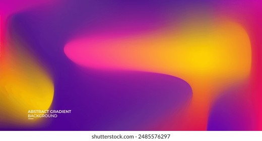 Abstractas Fondo de degradado, púrpura, rosa, amarillo, curvas