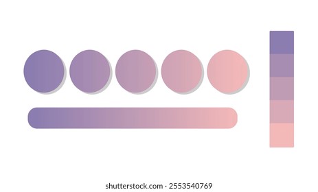 Abstract gradient background with Purple and Rose Quartz color palette. Abstract illustration with gradient blur design. Blurred colored abstract background. Colorful gradient. Vector illustration