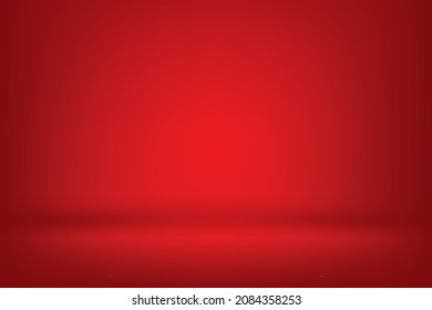 Fondo de gradiente abstracto con color rojo, patrón de habitación estudio. Ilustración vectorial.