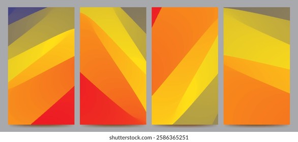abstract gradient background set for banner, poster, brochurre, flyer, template, design, etc
