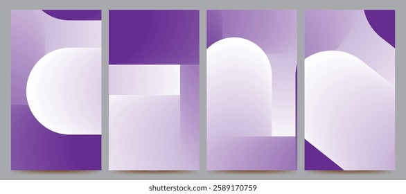 abstract gradient background set for banner, poster, brochure, flyer, template, design, etc