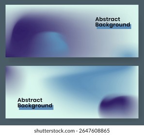 Abstract Gradient Background Set for Web Banner, Poster, Advertisement, and Digital Design Projects