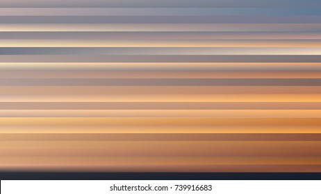 Abstract gradient background similar to sunset or dawn. Vector illustration. Horizontal gray-orange stripes. Backdrop for evening background in modern style. Colorful idyllic scene.
