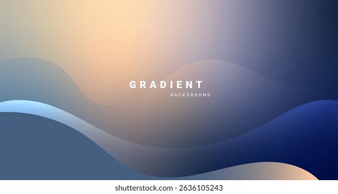 Abstract gradient background with smooth flowing curves