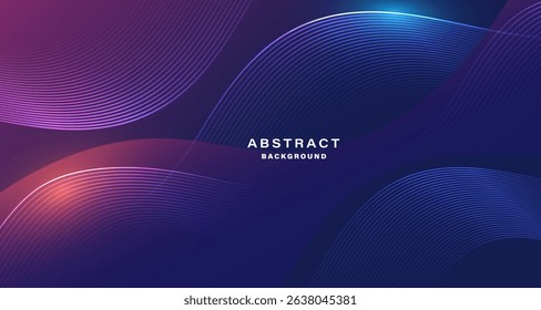 Abstract gradient background with smooth flowing lines in vibrant color.