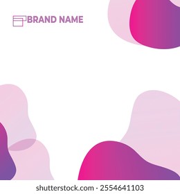 Abstract gradient background social media post design