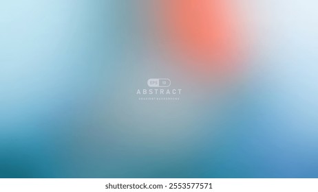 Abstract gradient background with soft blue and orange hues, creating calming and serene atmosphere. Perfect for design projects needing subtle and modern touch.