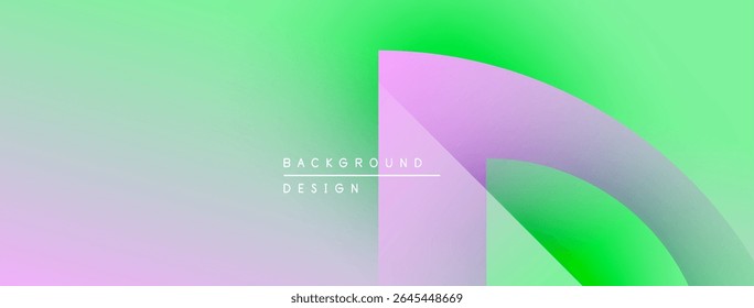 Abstract gradient background. Soft pastel colors blend, creating modern design element. Text reads background design. Minimalist aesthetic.