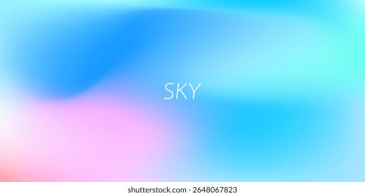 Abstract gradient background with soft pastel hues of blue and pink. Ideal for modern designs , Web, apps, branding , digital artwork, business, banner.Perfect for modern. Vector EPS10.