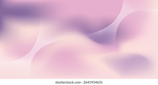 Abstract gradient background in soft pink and purple hues.