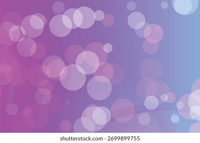 Abstract gradient background with soft purple and blue hues, featuring translucent circles and dark curved shapes.