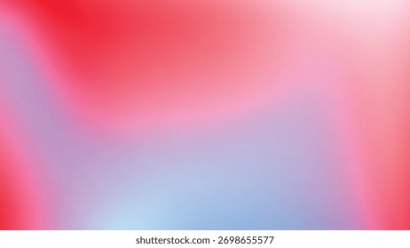 Abstract gradient background with soft red, pink, and blue hues blending smoothly, creating dreamy and calming visual effect suitable for modern design or digital art