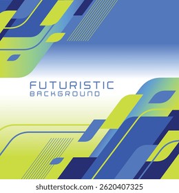 Abstract gradient background with sport shapes