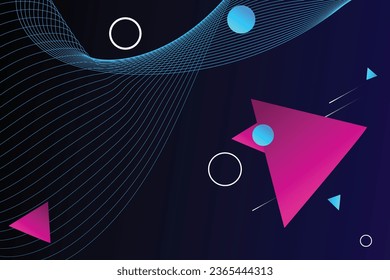 Abstrakter Farbverlauf-Hintergrund. stylische bunt glänzende Wellenelemente und Linienelemente für Design
