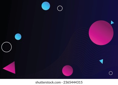Abstract gradient background. stylized colorful shiny wave and line element for design