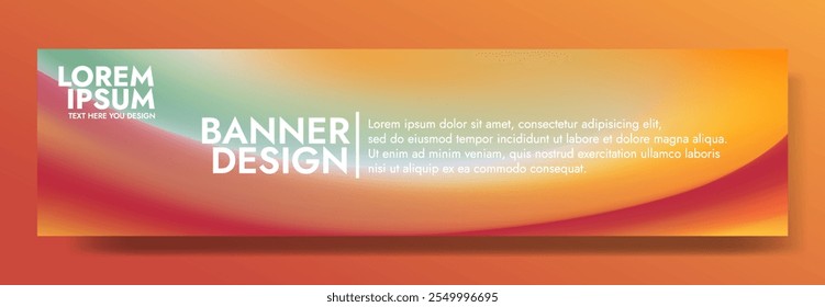 Modelo de fundo de gradiente abstrato com texto Lorem Ipsum