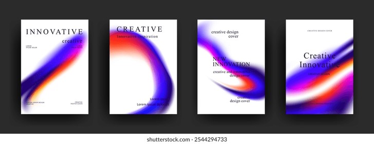 abstract gradient background template. Minimalist style posters cover. Modern wallpaper design for social media, brochure, flyer, banner