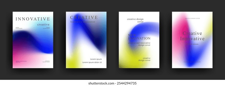 abstract gradient background template. Minimalist style posters cover. Modern wallpaper design for social media, brochure, flyer, banner