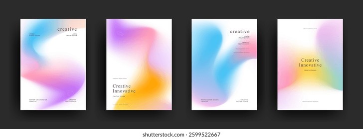 abstract gradient background template vector. trendy Minimalist style posters with dark concept. Modern wallpaper design for social media, brochure, flyer, banner