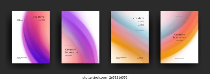 abstract gradient background template vector. trendy Minimalist style posters with dark concept. Modern wallpaper design for social media, brochure, flyer, banner