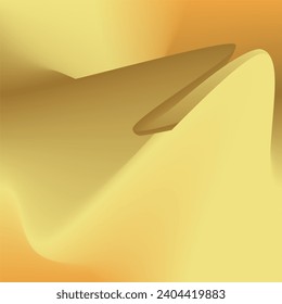 Abstract gradient background, transitioning from light yellow to deep orange. Curved shape dominates the left side, creating a dynamic feel.
