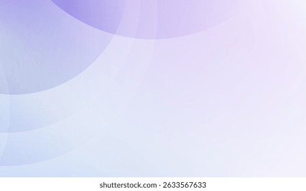 Abstract Gradient Background with Translucent Overlapping Circles in Soft Lavender and White Tones for Modern Design Templates or Presentations