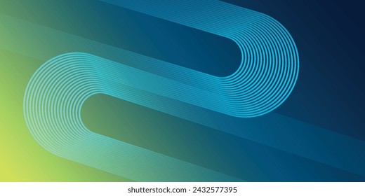 Abstract gradient background with transparent geometric lines. Modern shiny diagonal rounded lines pattern. Futuristic concept.