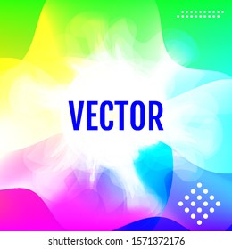 Abstract gradient background with trend colors. Vector.