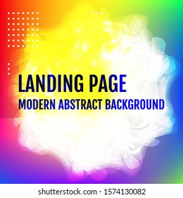 Abstract gradient background with trend colors. Vector.