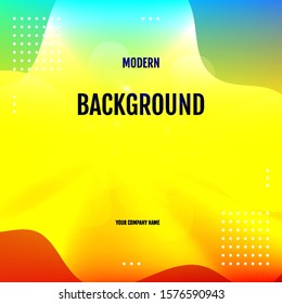 Abstract gradient background with trend colors. Vector.