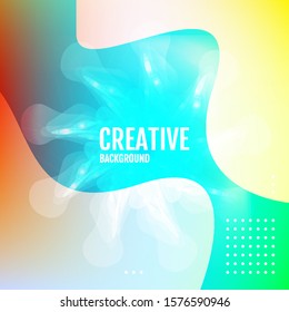 Abstract gradient background with trend colors. Vector.