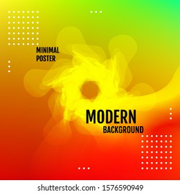 Abstract gradient background with trend colors. Vector.