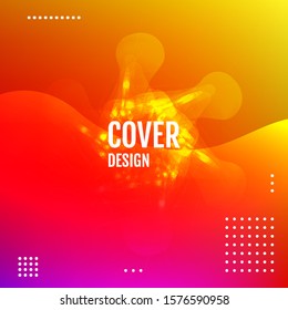 Abstract gradient background with trend colors. Vector.