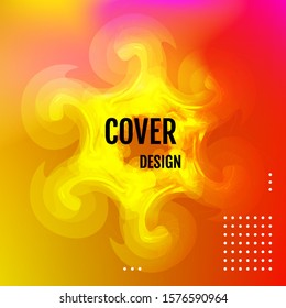 Abstract gradient background with trend colors. Vector.