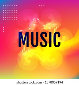 Abstract gradient background with trend colors. Vector.