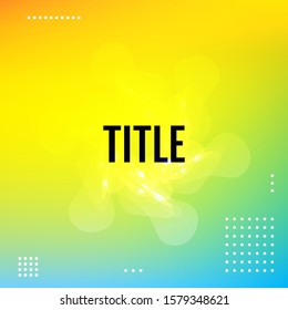 Abstract gradient background with trend colors. Vector.