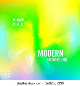 Abstract gradient background with trend colors. Vector.