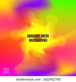 Abstract gradient background with trend colors. Vector.