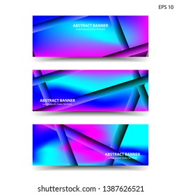 abstract gradient background with trendy color geometric for banner, web, flyer, brochure – vector