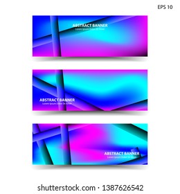 abstract gradient background with trendy color geometric for banner, web, flyer, brochure – vector