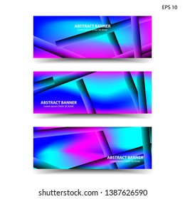 abstract gradient background with trendy color geometric for banner, web, flyer, brochure – vector
