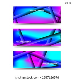 abstract gradient background with trendy color geometric for banner, web, flyer, brochure – vector
