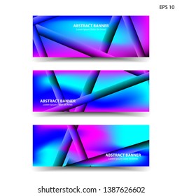 abstract gradient background with trendy color geometric for banner, web, flyer, brochure – vector