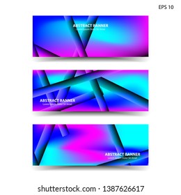 abstract gradient background with trendy color geometric for banner, web, flyer, brochure – vector