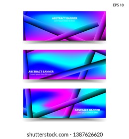 abstract gradient background with trendy color geometric for banner, web, flyer, brochure – vector