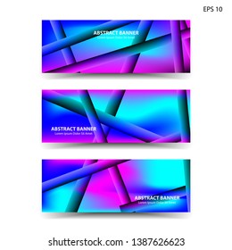 abstract gradient background with trendy color geometric for banner, web, flyer, brochure – vector