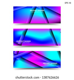 abstract gradient background with trendy color geometric for banner, web, flyer, brochure – vector